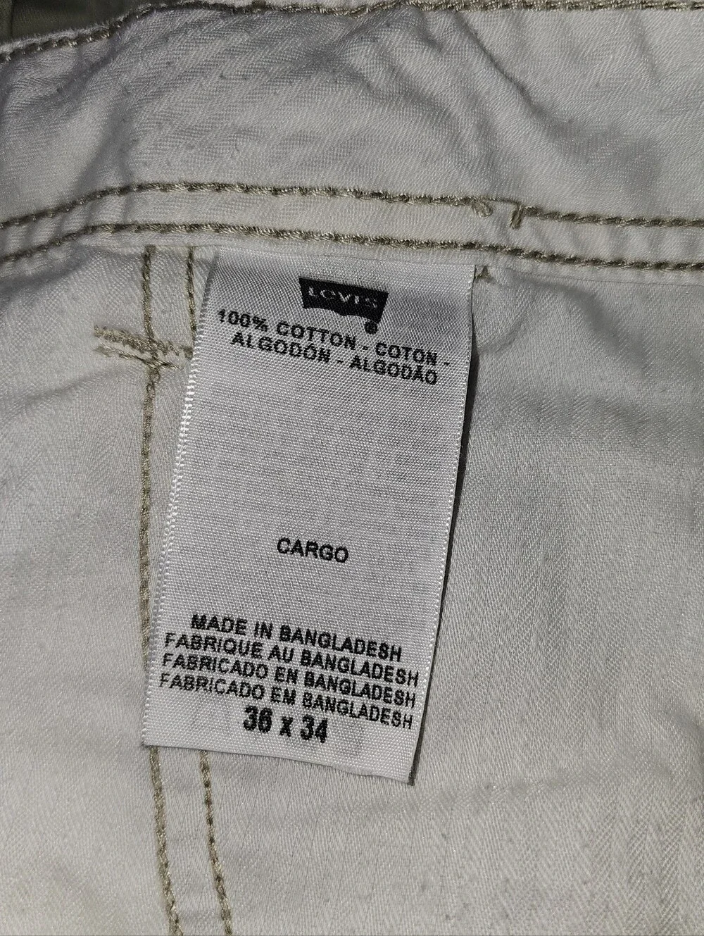 Levi's Men's Light Khaki Cargo Pants